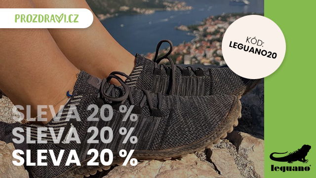 Prozdraví slevový kod - 20 % sleva na obuv Leguano